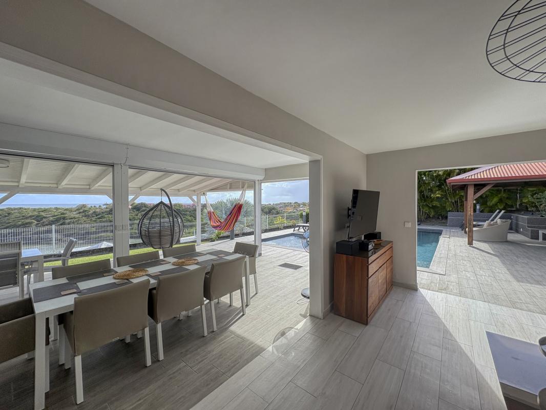 19.Location villa piscine vue mer Saint François Guadeloupe_Terrasse